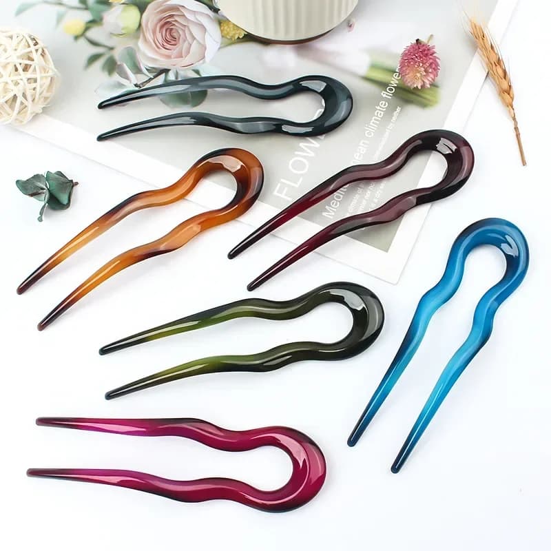 New Simple U Shape Hair Stick forcina forcina elegante donna fermaglio per capelli perni ragazze forcine per capelli Bun Maker accessori per copricapo