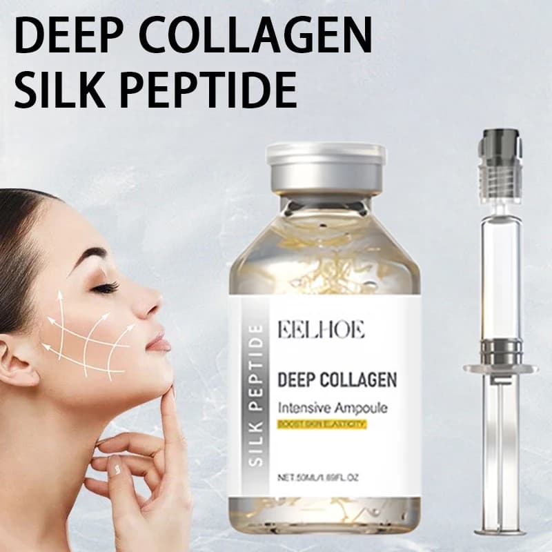 Collagen Intensive Ampoules, Korean Serum for Bright Skin with Niacinamide and Hyaluronic Acid, Deeply Hydrating Viso Essence