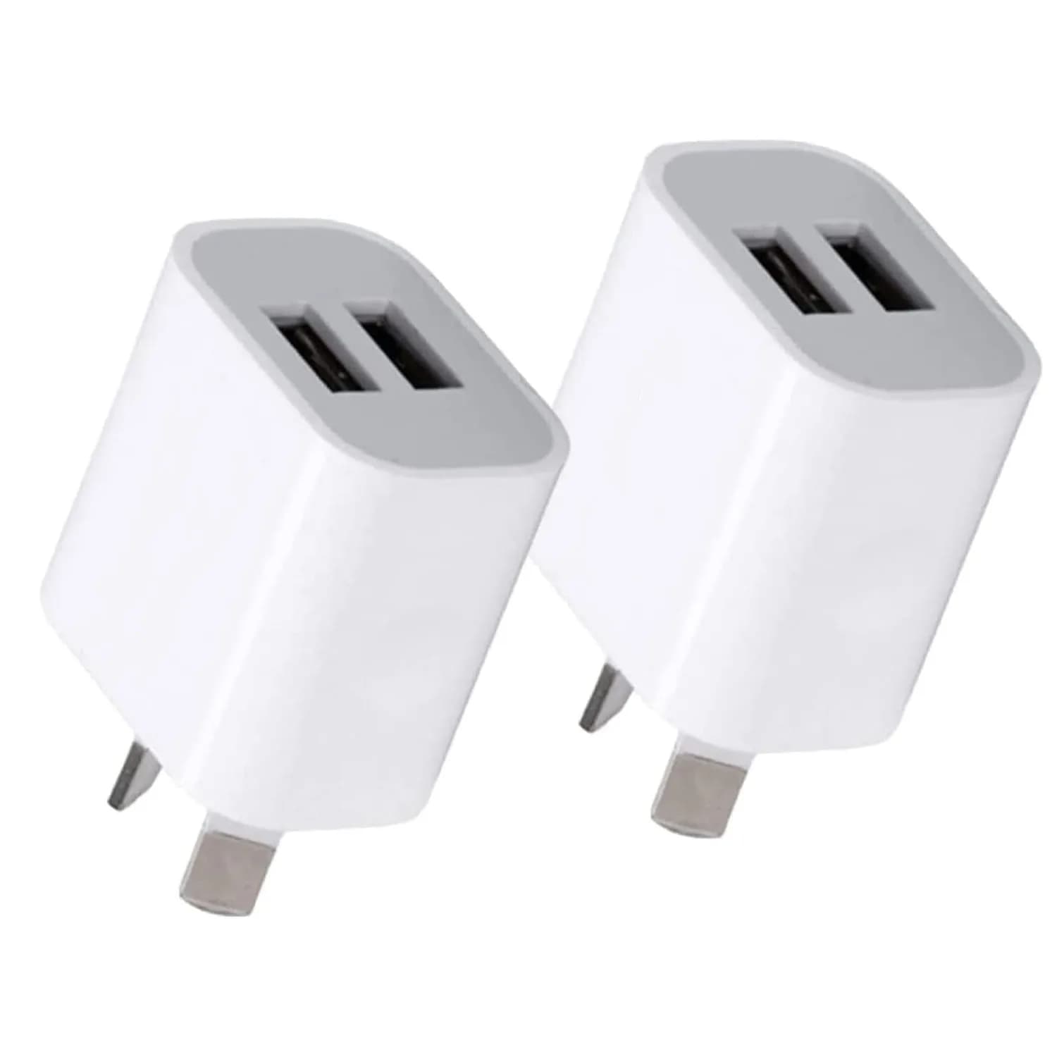 Caricatore portatile da parete Dual USB caricatore USB adattatore per spina AU telefoni cellulari doppia ricarica USB Standard universale per telefono cellulare