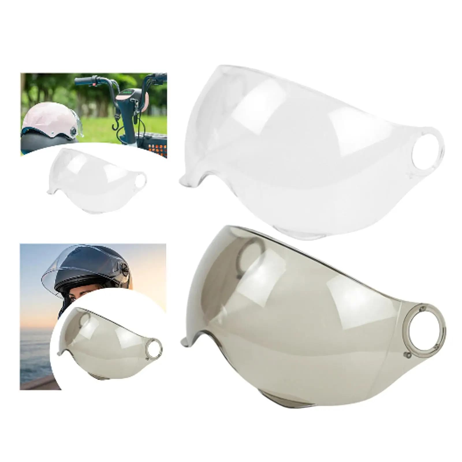 Parti ad alte prestazioni della lente della visiera del casco del motociclo Leggero antigraffio
