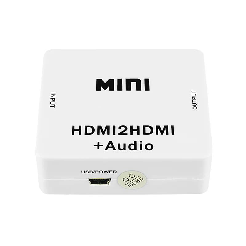 Estrattore audio compatibile HDMI 1080P Convertitore audio AUX compatibile HDMI con jack da 3,5 mm per TV-box Altoparlante PC Laptop HDTV