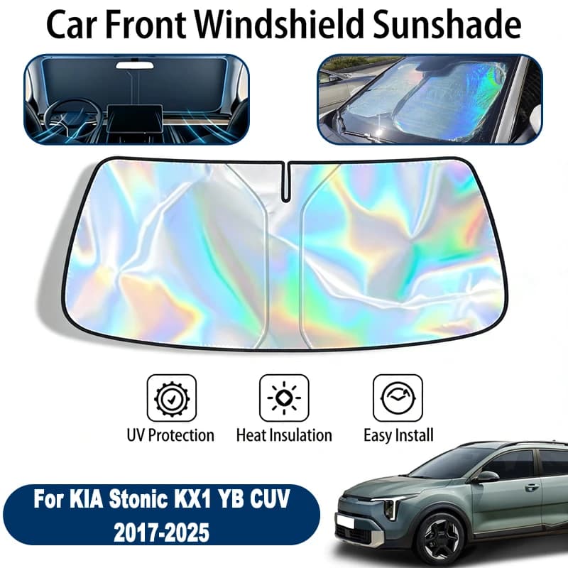 Parasole per Parabrezza per KIA Stonic KX1 YB CUV 2017-2025, Pieghevole, Riflettente UV, Protezione Solare per Finestrino Anteriore, Accessori