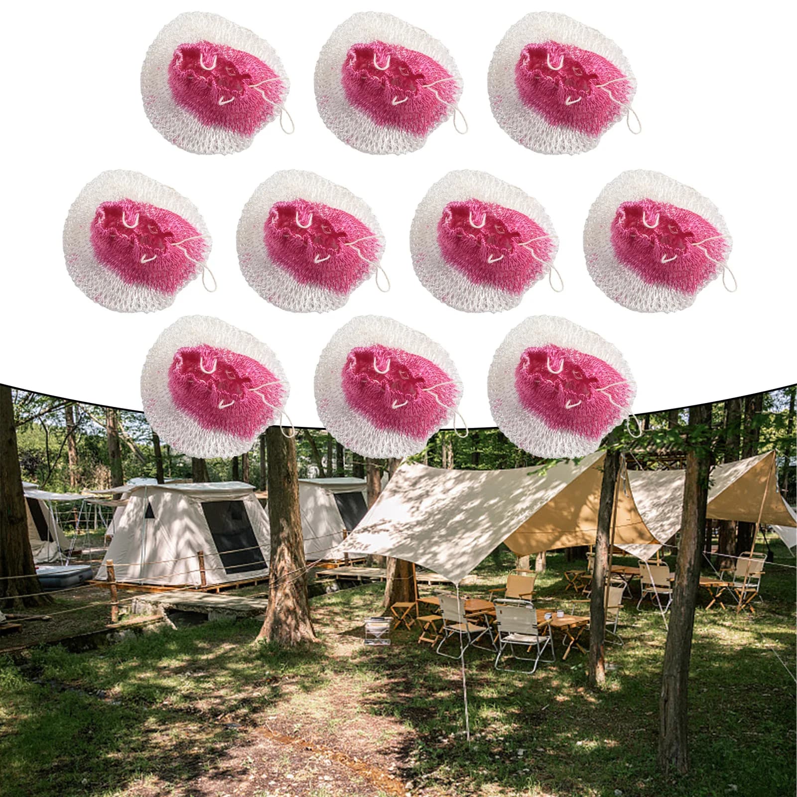 10 pezzi lanterna a cherosene mantelli luminosi 6.5CM 8.5CM luci a gas copertura in garza a rete accessori per lampade a gas olio da campeggio