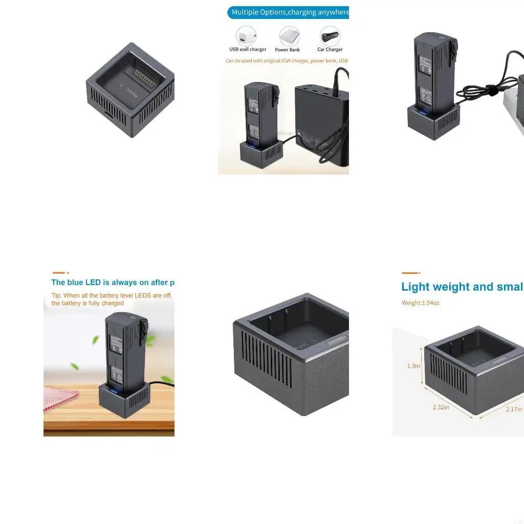 462E Intelligent Battery Charger for 3 Hub Battery Charging for Single USB Adapter