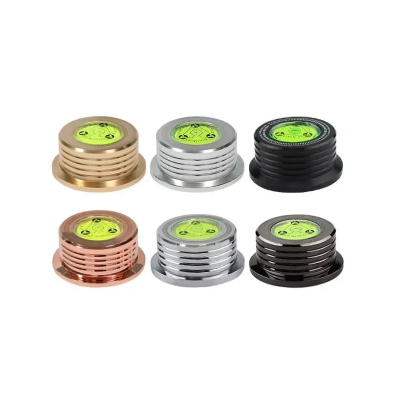 Stabilizzatore per giradischi a disco universale per giradischi in vinile 50/60HZ con stabilizzatore per giradischi a livello Morsetto per peso da 7 mm