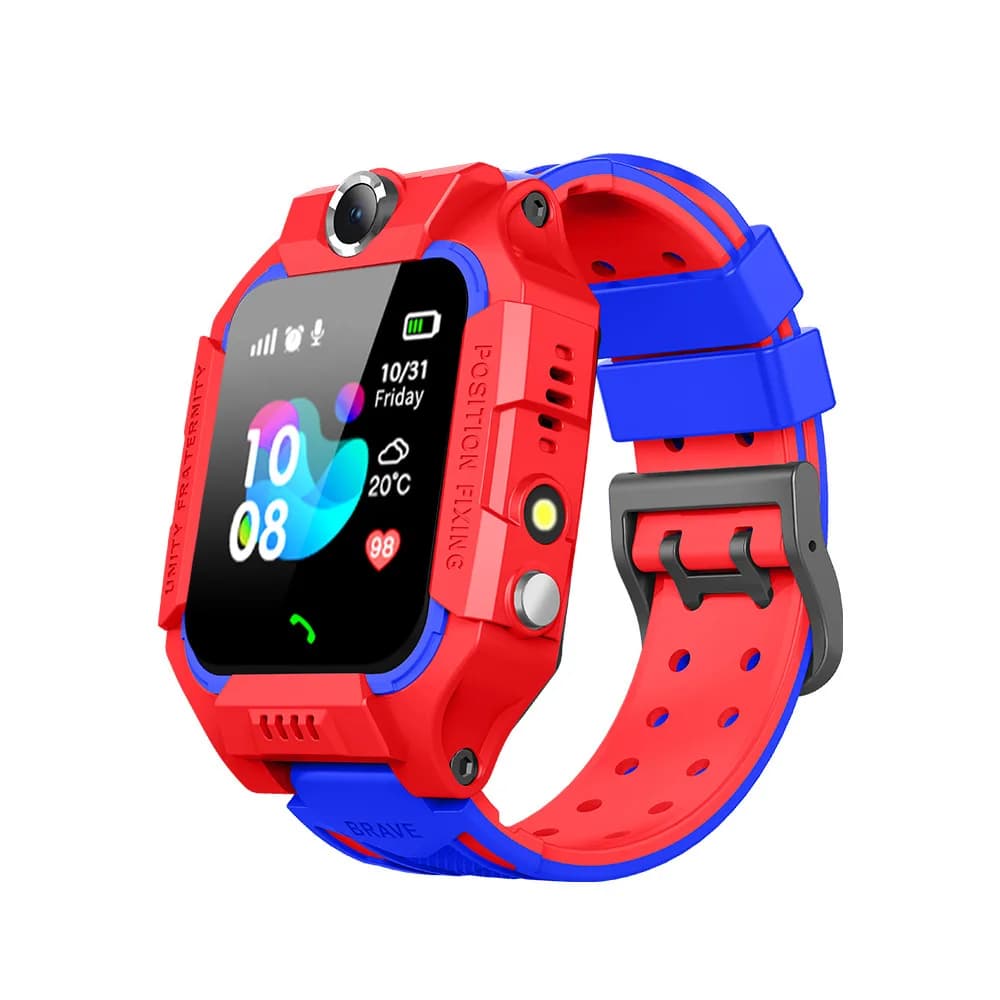 Q19B Bambini Smart Watch SOS Chiamata telefonica Localizzatore di posizione Telecamera anti-smarrimento Touch Screen Orologio da polso per studenti impermeabile