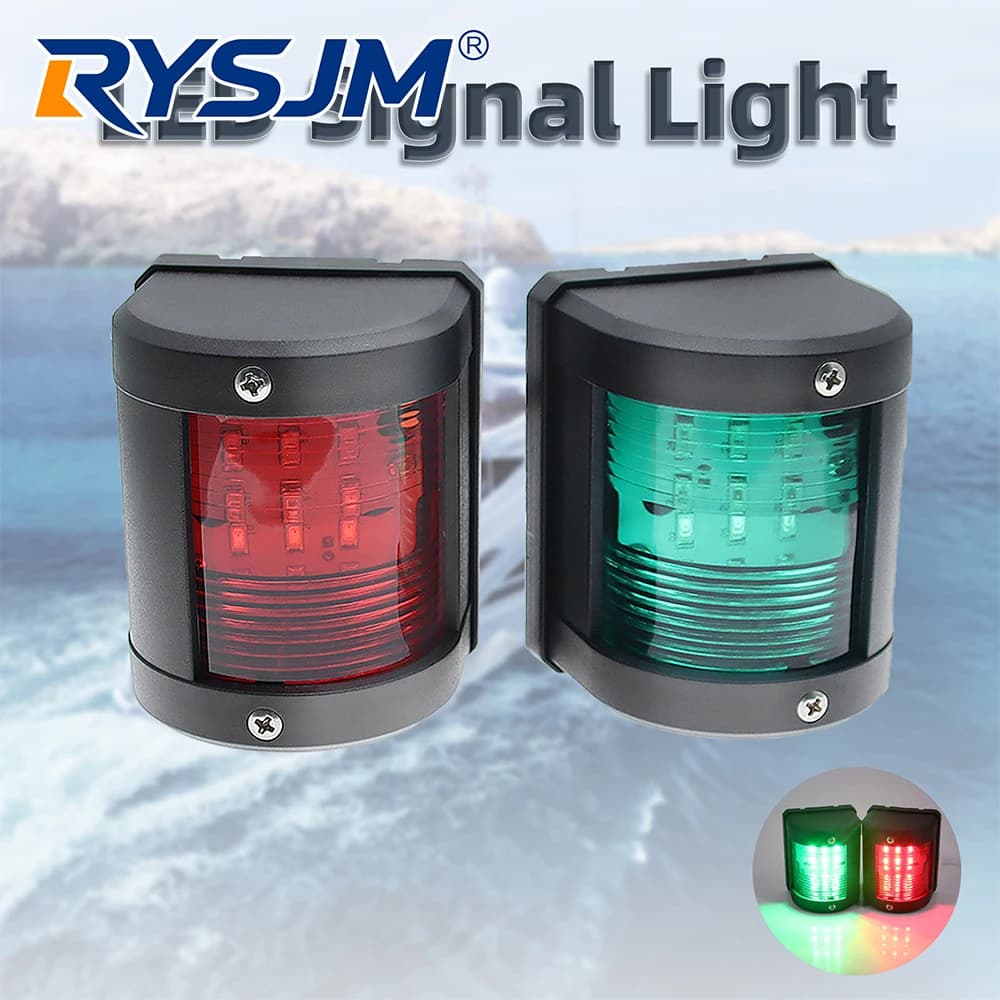Luce di Navigazione LED per Imbarcazioni, Rossa/Verde, Luce di Segnalazione per Vela, Impermeabile, Luce di Ancoraggio, Accessori per Barche 12V 24V