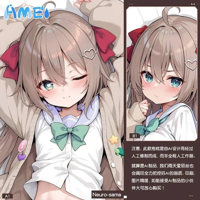 Evil NEURO Dakimakura Hing Body Case Otaku Cuscino Fodere per letto Gioco di Natale