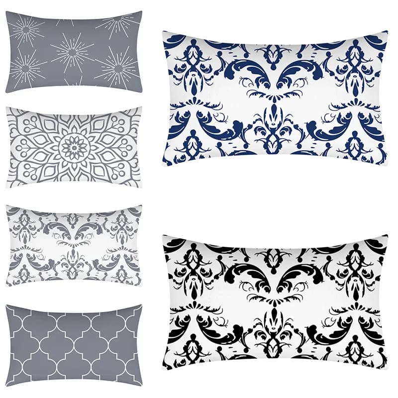 Classic Modern Geometric Pillow Sheet 30x50 Polyester Pillow Decorations For Home Living Chair Living Sofa