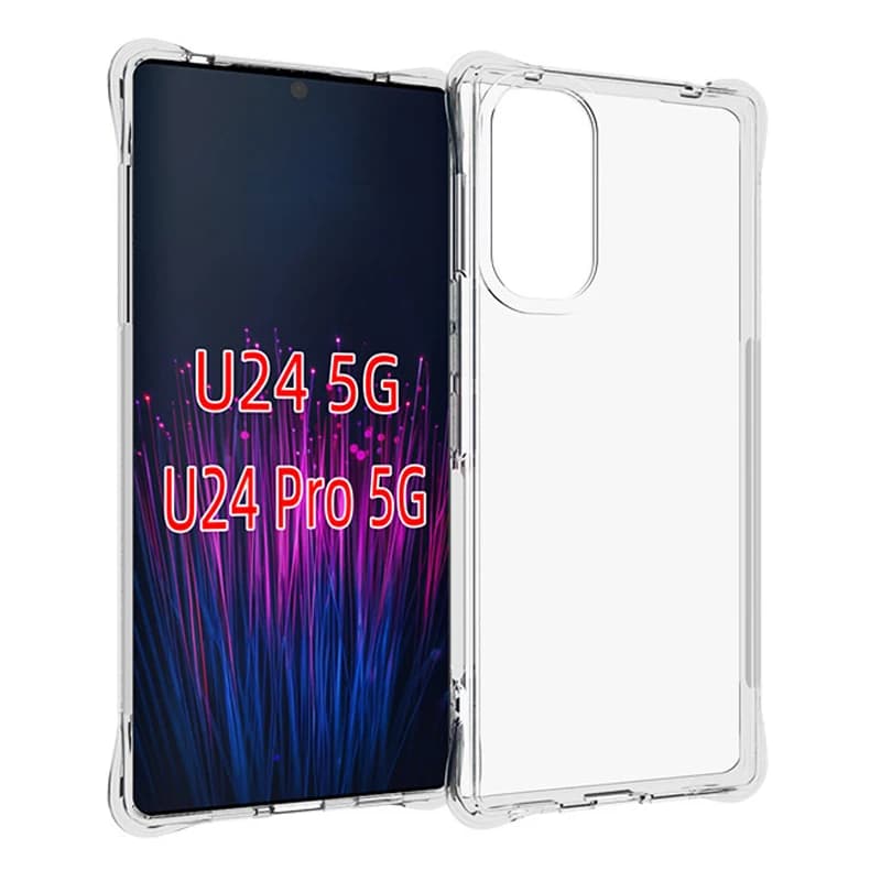 Per HTC U24 Pro U24Pro 5G custodia cuscino d'aria antiurto trasparente Airbag Cover posteriore in silicone custodia morbida per HTC U24 Pro HTCU24 HTCU24Pro