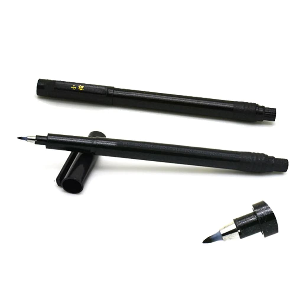 4Pcs Calligraphy Brush Pen Set Chinese Japanese Writing Brushes Different Sizes Water-Based Ink Lettering Markers Painting