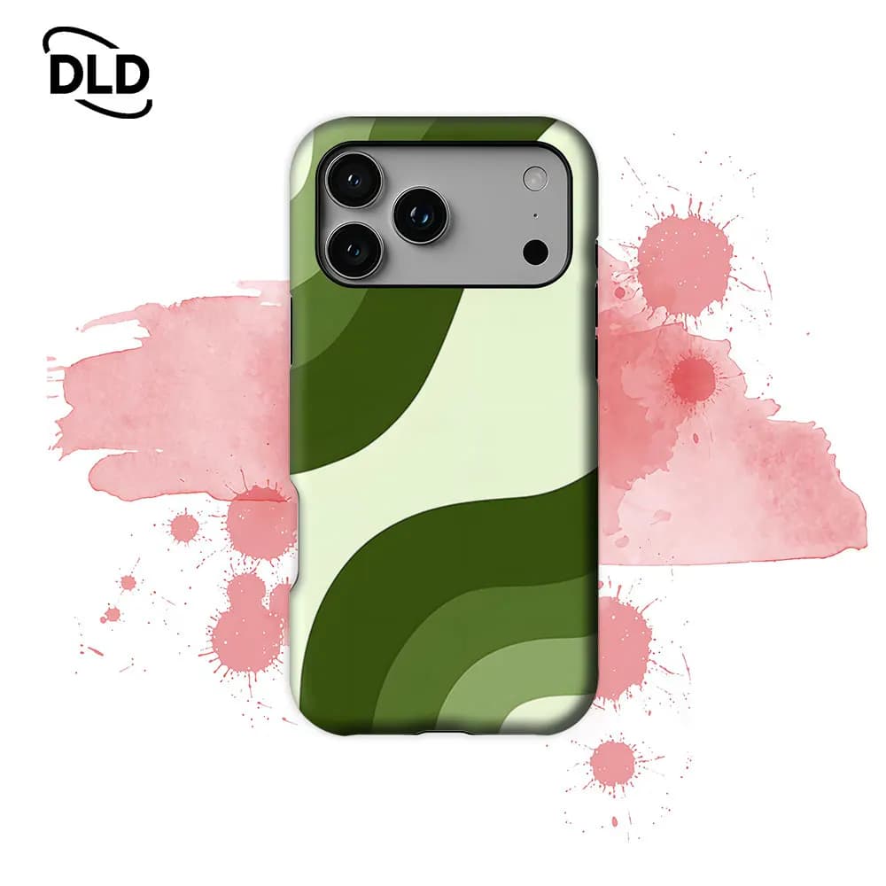 Custodia per telefono Green Wave magnetica per iPhone 17 16 15 14 13 Pro Max Plus, custodia robusta a strato singolo/doppio