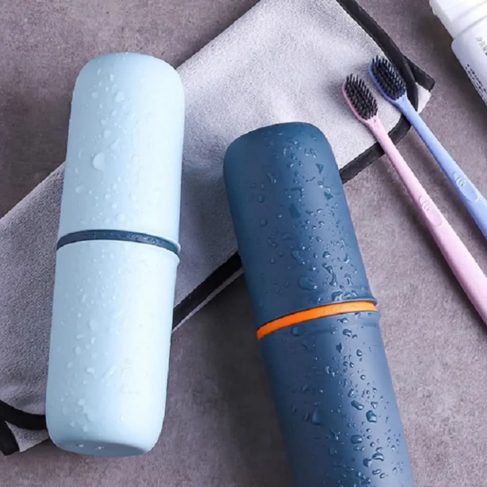 1 Pezzo Scatola Porta Spazzolino in PP, Porta Spazzolino da Viaggio Portatile, Custodia Multiuso per Dentifricio da Esterno