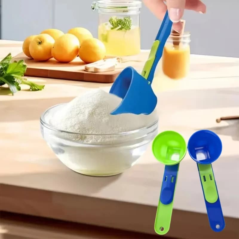 Durable PP Material Powder Protein Palette without disorder Measuring funnel without disorder Sliding funnel for milk and supplements, Kitchen too