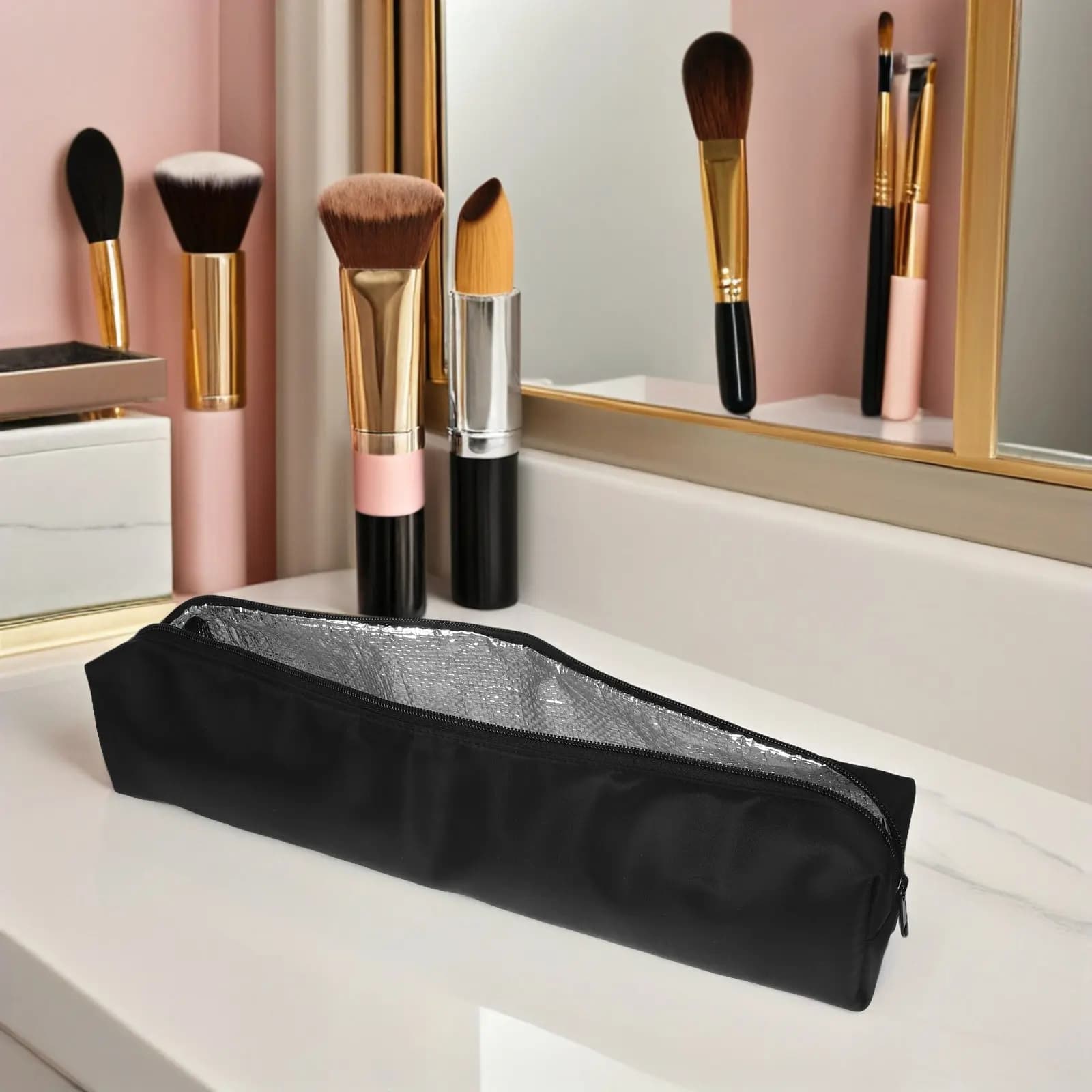 Bag Organizer Portable Heat Resistant for Hair Tools, Travel Case for Plates and Thermal Tools