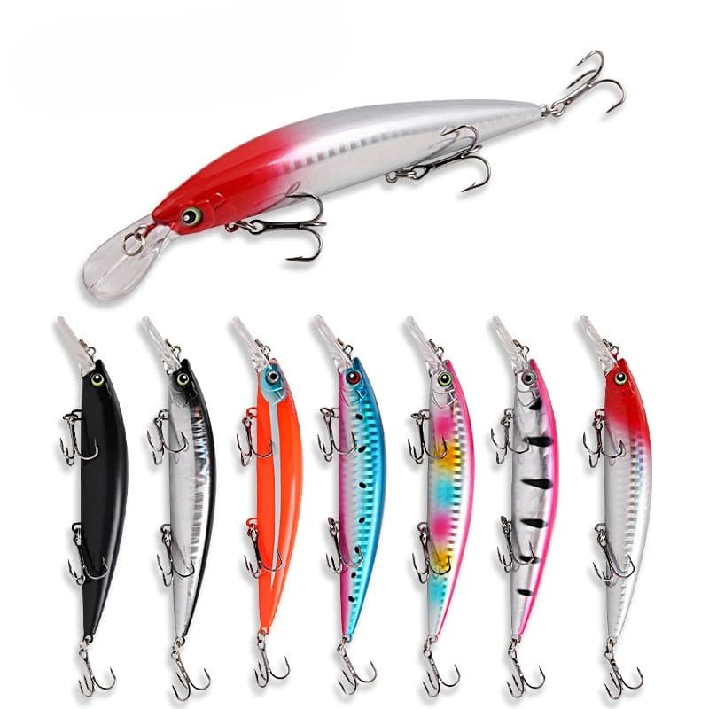 Affondamento Minnow Esche da pesca 15.2 cm 36g Galleggiante Esca dura Esche artificiali Wobbler Crankbait Carpa Pesce persico Pesca Attrezzatura da pesca