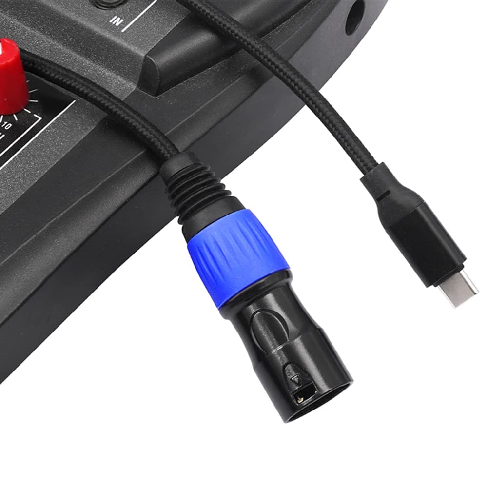 Cavo audio Aux da USB-C a XLR maschio, cavo stereo da USB-C a XLR maschio, connettore da USB-C maschio a XLR maschio per smartphone