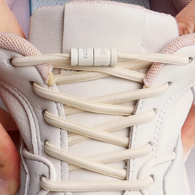 Laces Elastic Laces Without Laces Metal Buckle Laces for Gymnastics Shoes Low Laces Children's Shoes Accessories for Adults 1 pair/2 pairs