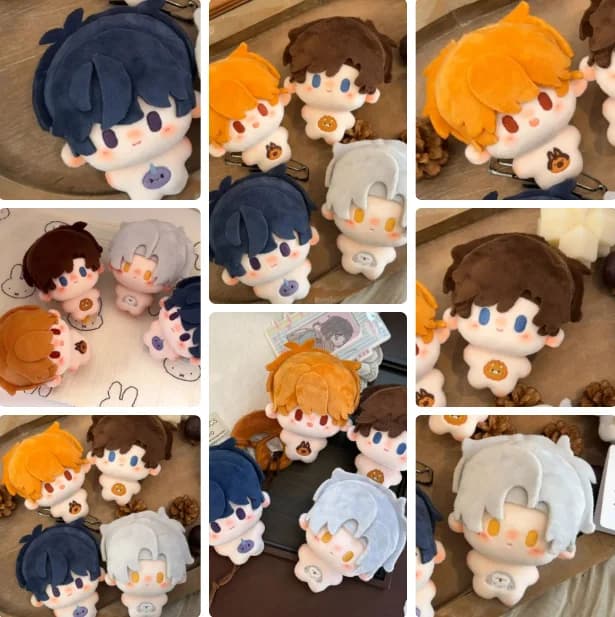 Game Anime Tears of Themis Figures Gift Luke Pearce Artem Wing 10CM Cotton Plush Role Play Keychain Xmas Birthday Gift Halloween