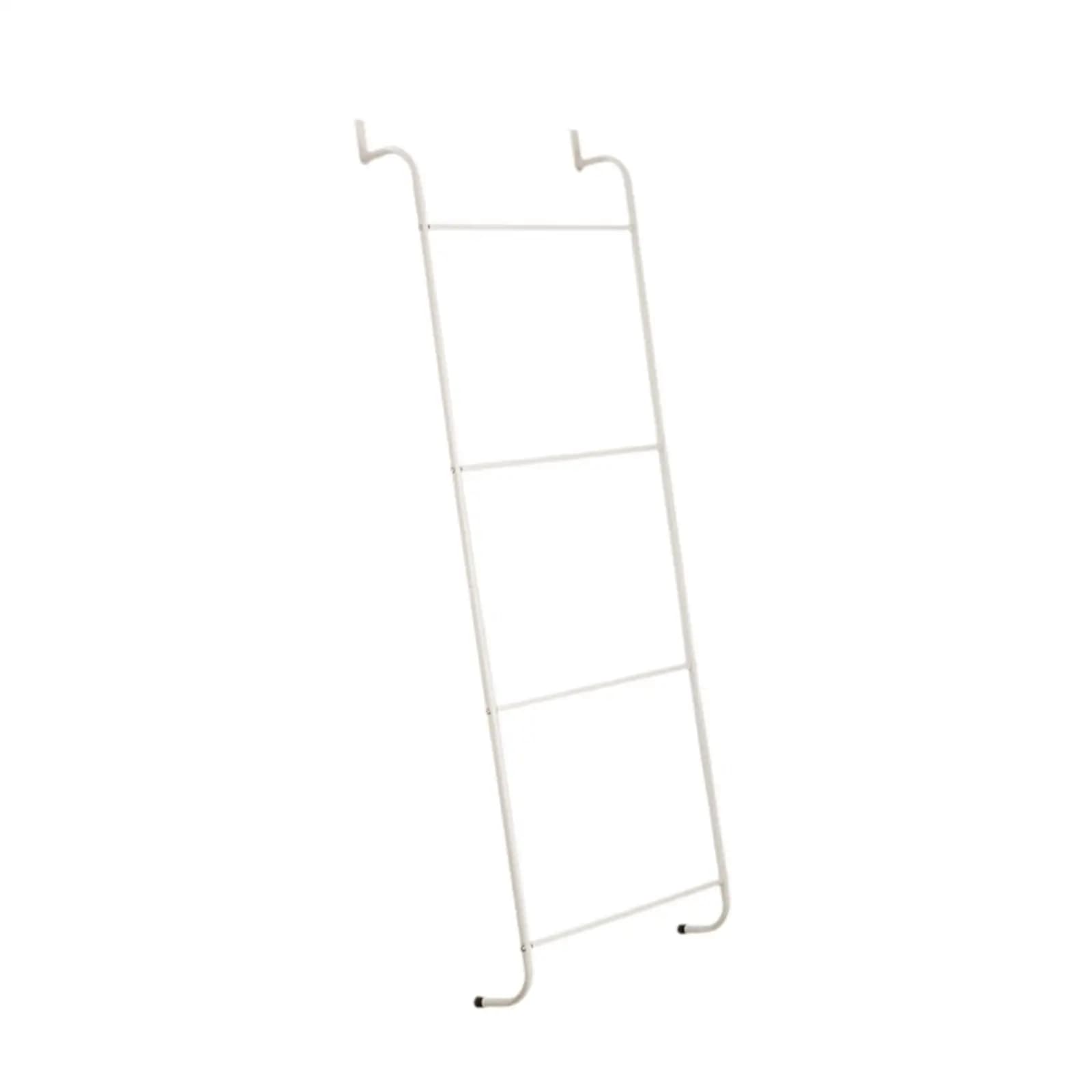 Door Hanging Rack Iron Towel Organizer Horizontal Metal Bar for Bathroom Kitchen Wardrobe Space Saving