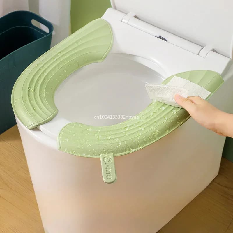 1 pz tappetino per WC impermeabile per tutte le stagioni cuscino per sedile WC portatile coprisedile per WC ispessito in EVA accessori per il bagno
