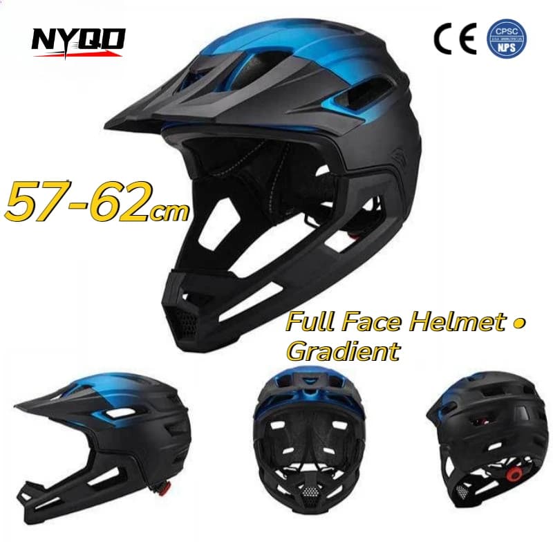 Integral Adult Mountain Bike Helmet, Lightweight Stackable Motorcycle Helmet, Head Protection, Security, Monobloc Modeling 57-62CM