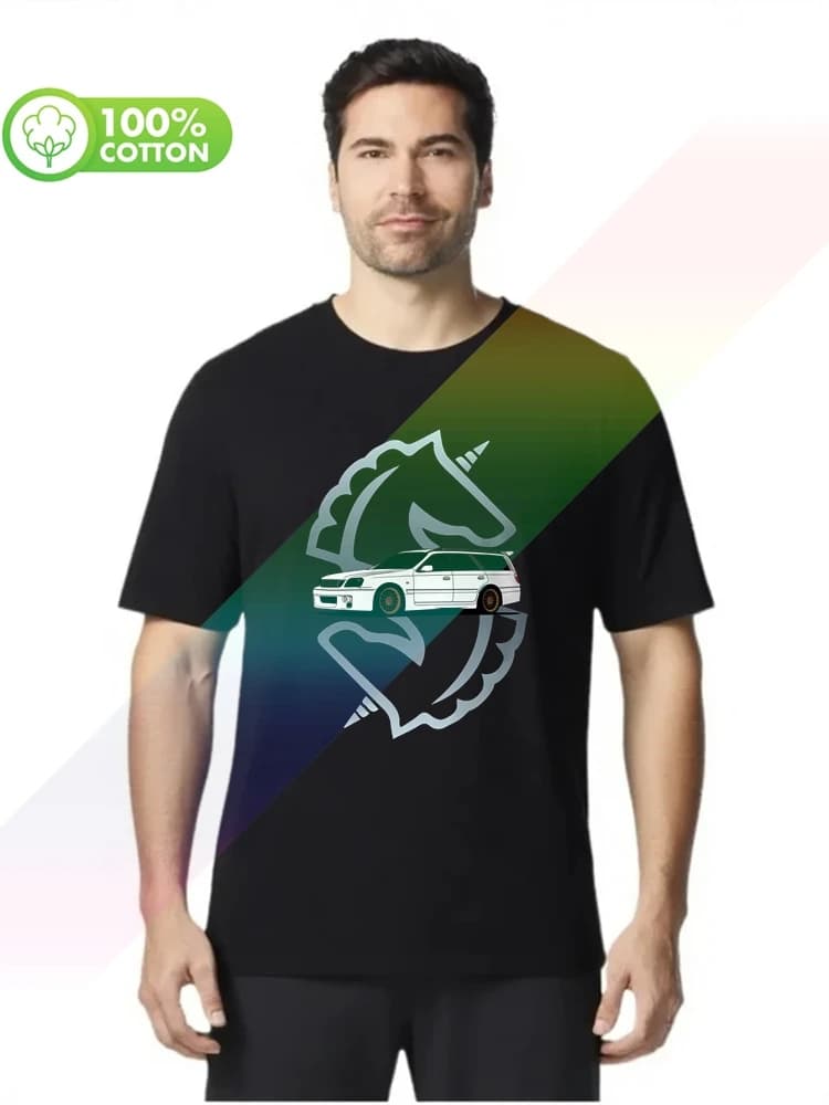 T-shirt da uomo girocollo in cotone 100% pesante Stagea Series Ii 260Rs Fashion Vintage S-XXXL Tops Tees