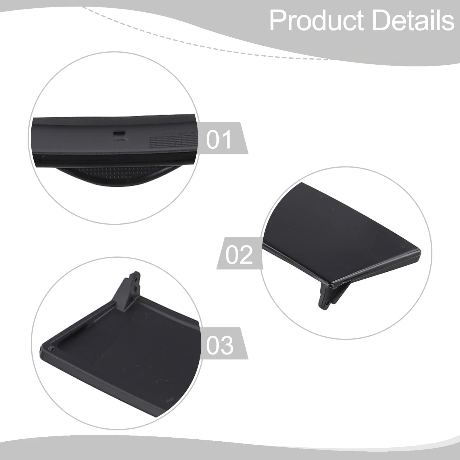 Copertura del pannello della scatola di immagazzinaggio della console 55520-02090 Sostituzione diretta nera antipolvere impermeabile per BYD per F3 per F3R