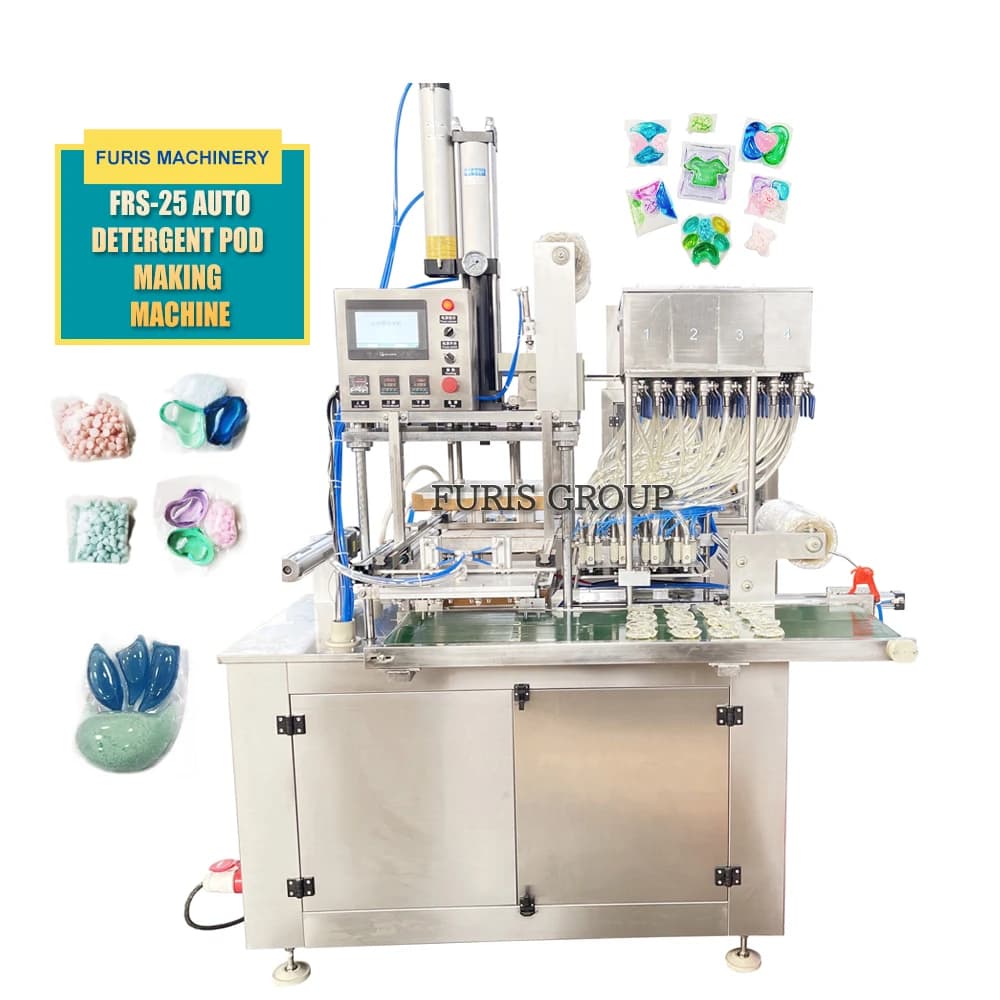 Automatic Rotary Type PVA Film Liquid Powder Dust Cleansing Machine Beads Making Machine For Sealant Bags For Sale Price