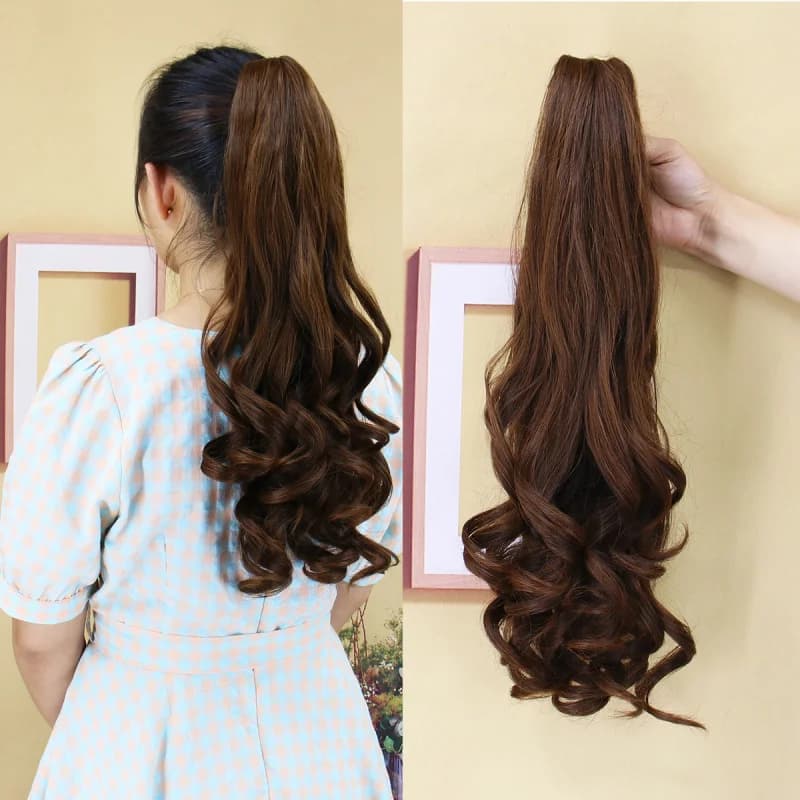 European and American Style Ricci Hair Clips, for High Coda, Big Waves, Synthetic Clips for Voluminous Horsetail