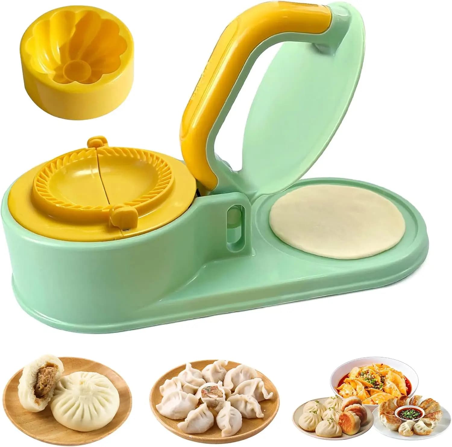 3 In 1 Kitchen Dumpling Mold Pressing Machine Manual Dough Presser Dumpling Wrappers Press Wrapper Manual DIY Dumpling Skin