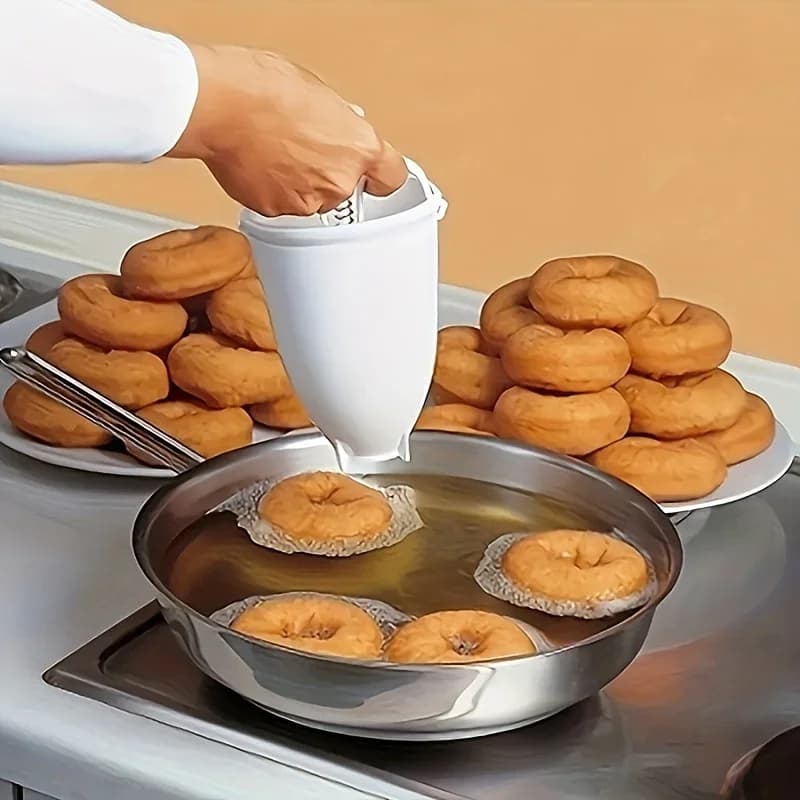 Macchina per Ciambelle Facile da Usare - Pressa Manuale per Ciambelle, Perfetta per Uso Domestico e Ristorazione, Macchina per la Lavorazione del Latte
