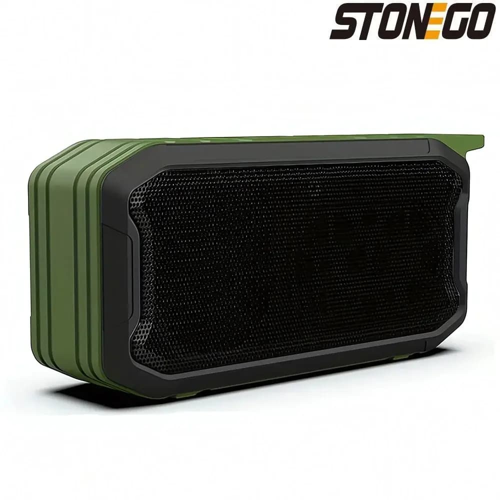 Altoparlante Bluetooth portatile da esterno STONEGO 1PC-Subwoofer ad alta potenza, impermeabile Wireless, supporto per lettore musicale USB AUX TF