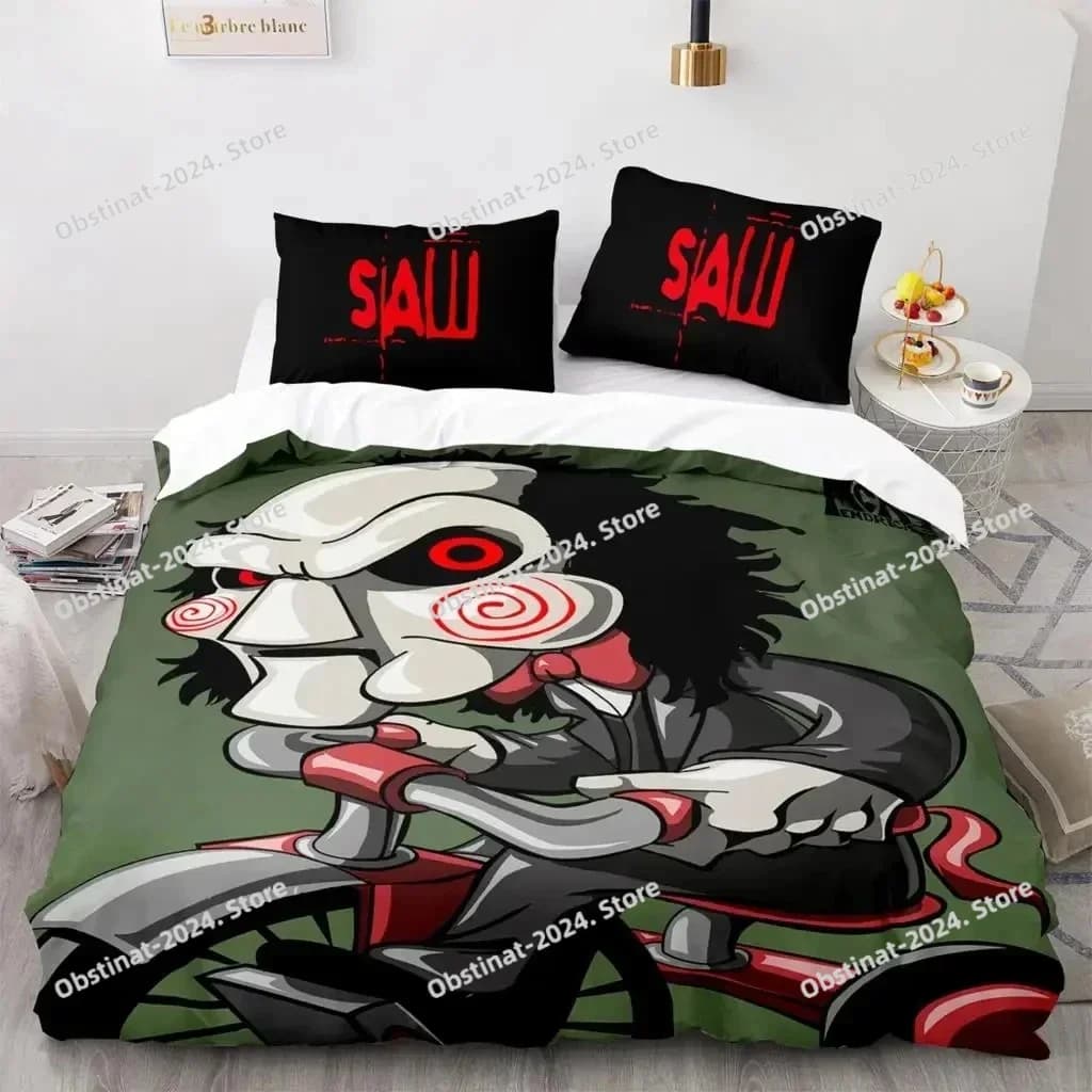 Stampa 3D Motosega Spight Saw Set biancheria da letto Copripiumino Set letto Copripiumino Federa Trapunte King Queen Size Ragazzi Biancheria da letto per adulti