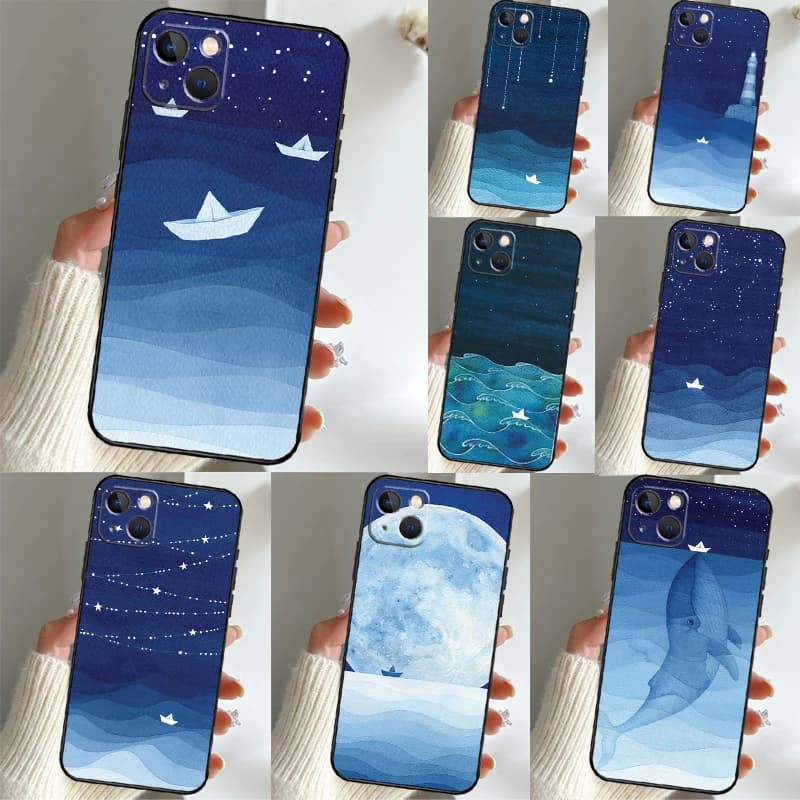 ocean waves sailboat Case For Xiaomi 17 Pro Max 13 14 15 Ultra 13T 14T 15T Pro POCO F7 F5 F6 X5 X6 X7 Pro Cover