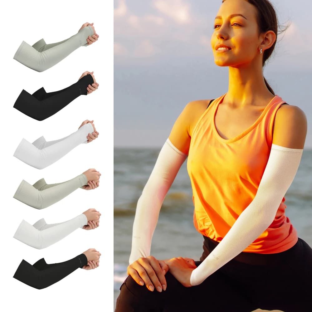 WRELS Ice Silk Sports Sleeves Cycling Solar Protection UV Outdoor Sports MTB Road Bike Sleeves Volleyball Unisex Race