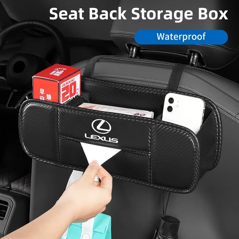 Car Seatback Organizer Tissue Storage Box Cup Holder Accessories For Lexus CT ES GS NX IS250 CT200h IS300h ES300h RX400h NX300h