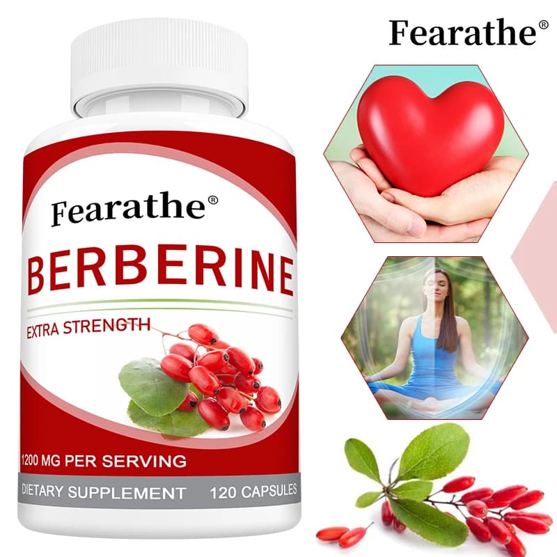 Capsules of Berberina HCl in Alta Potenza + Cilon Cinnamon - Support for Glycemia, Immunitarian System and Cardiovascular, Vegan, Non-OGM, 120 Capsules