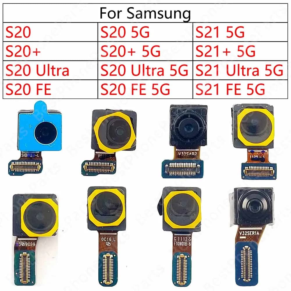 Fotocamera frontale per Samsung Galaxy S20 FE S20 + S21 + Plus S21 Ultra 5G frontale con modulo fotocamera selfie parti del telefono cellulare