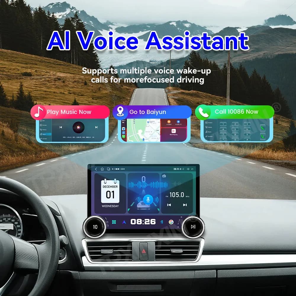 Per Mazda Mazda 3 BL 2010~2015 Autoradio Multimediale con Android Auto Wireless e Carplay