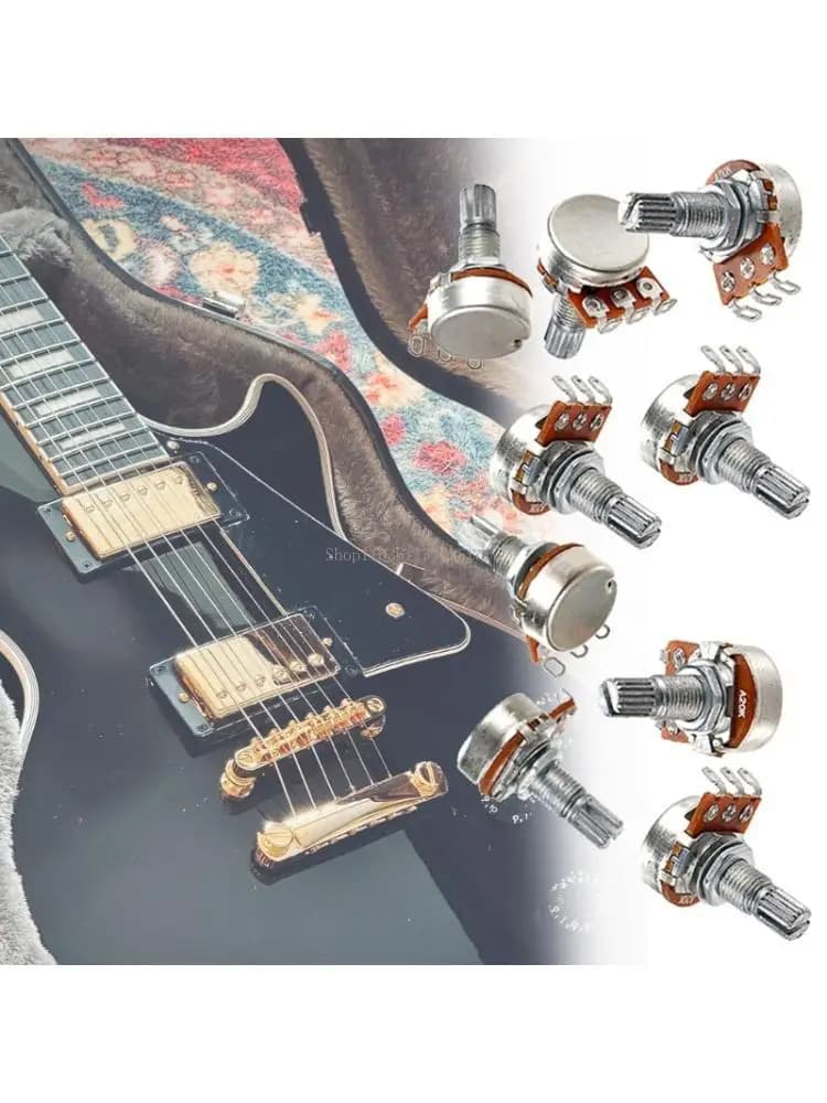 Potenziometro per amplificatore per chitarra da 10 pezzi A20K, volumi per chitarra, vasi per toni facili da installare