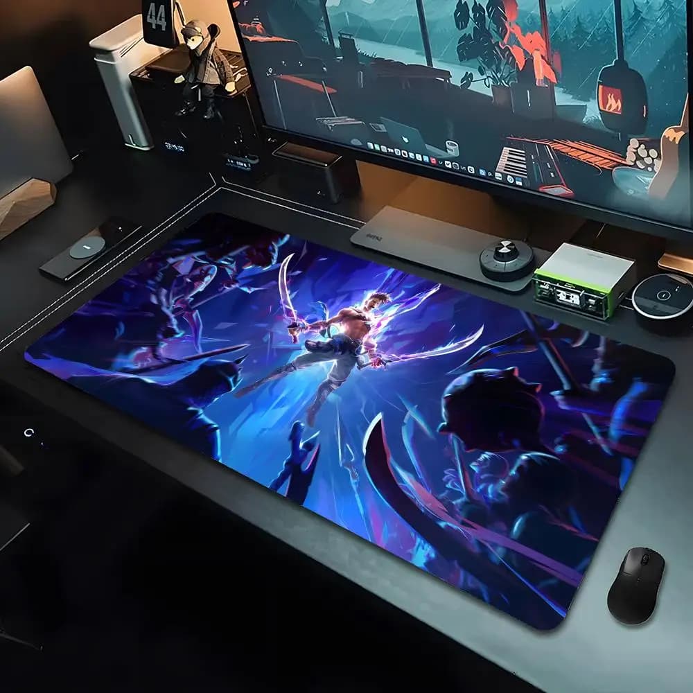 Tappetino per mouse PC anime Prince of Persia The Lost Crown, grande, da gioco, con bordi rinforzati, spesso, per tastiera e scrivania