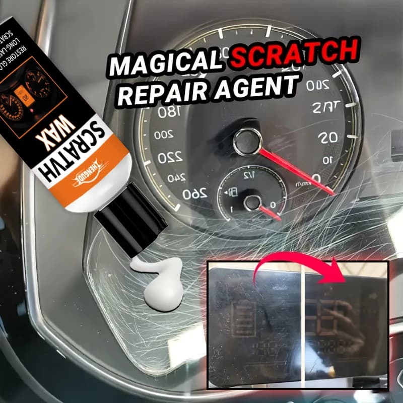 Cera per Riparazione Graffi Auto, Agente Riparatore per Graffi su Cruscotto e Schermo | Adatto per varie riparazioni di graffi su console centrali, caschi, vetro, acrilico e occhiali.