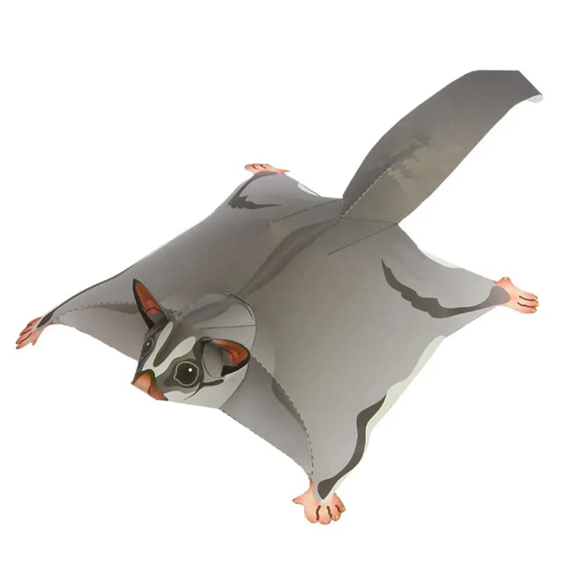 Sugar Glider Flying Mouse Handmade Origami Art Mini Cute 3D Paper Model Papercraft Animal DIY Kids Adult Craft Toys QD-029