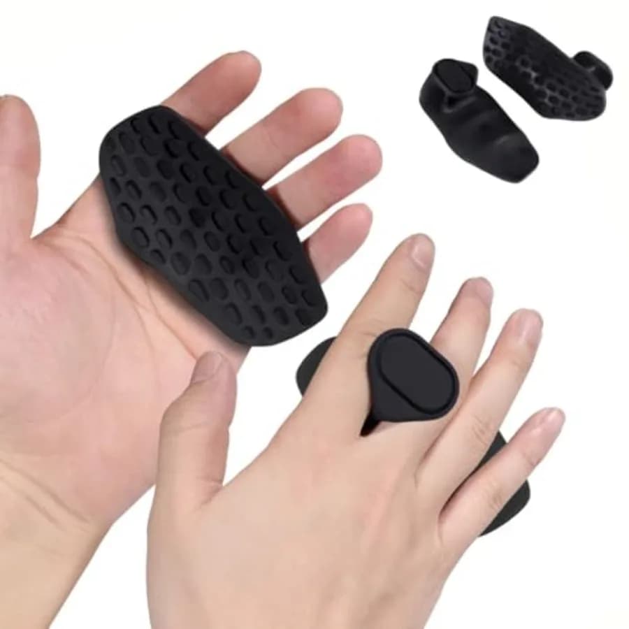 Guanti Antiscivolo per Allenamento - Protezioni Ergonomiche in Gomma per Sollevamento Pesi, Trazioni, Allenamento in Palestra ed Esercizi, per M