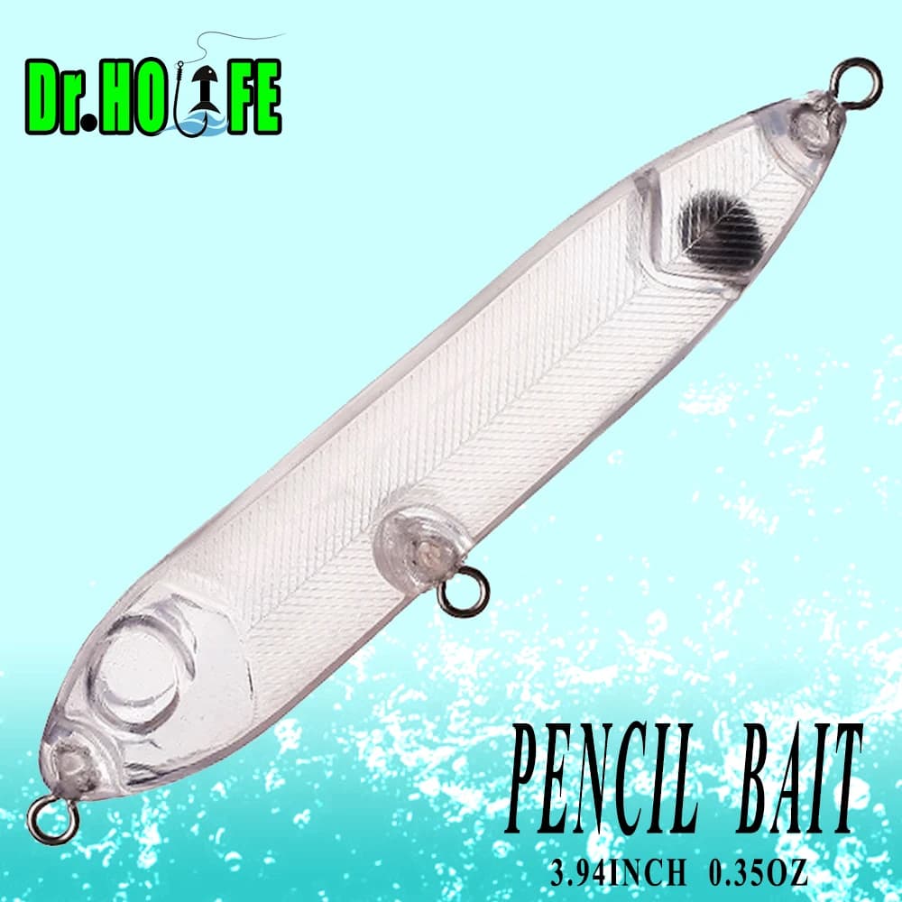 Dr.Holife 25PCS Float Pencil Body Lure Unpainted Pencil Blanks Lure 10CM 10G Rattles Hard Bait For DIY