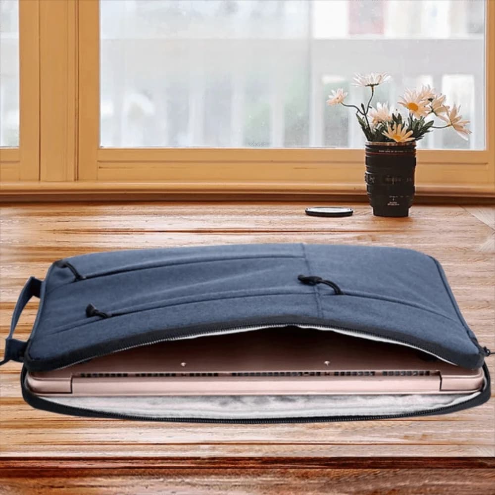 Custodia per laptop impermeabile da 14 pollici Fodera in flanella resistente agli urti Custodia per borsa per laptop Borsa per laptop resistente all'usura in tessuto Oxford