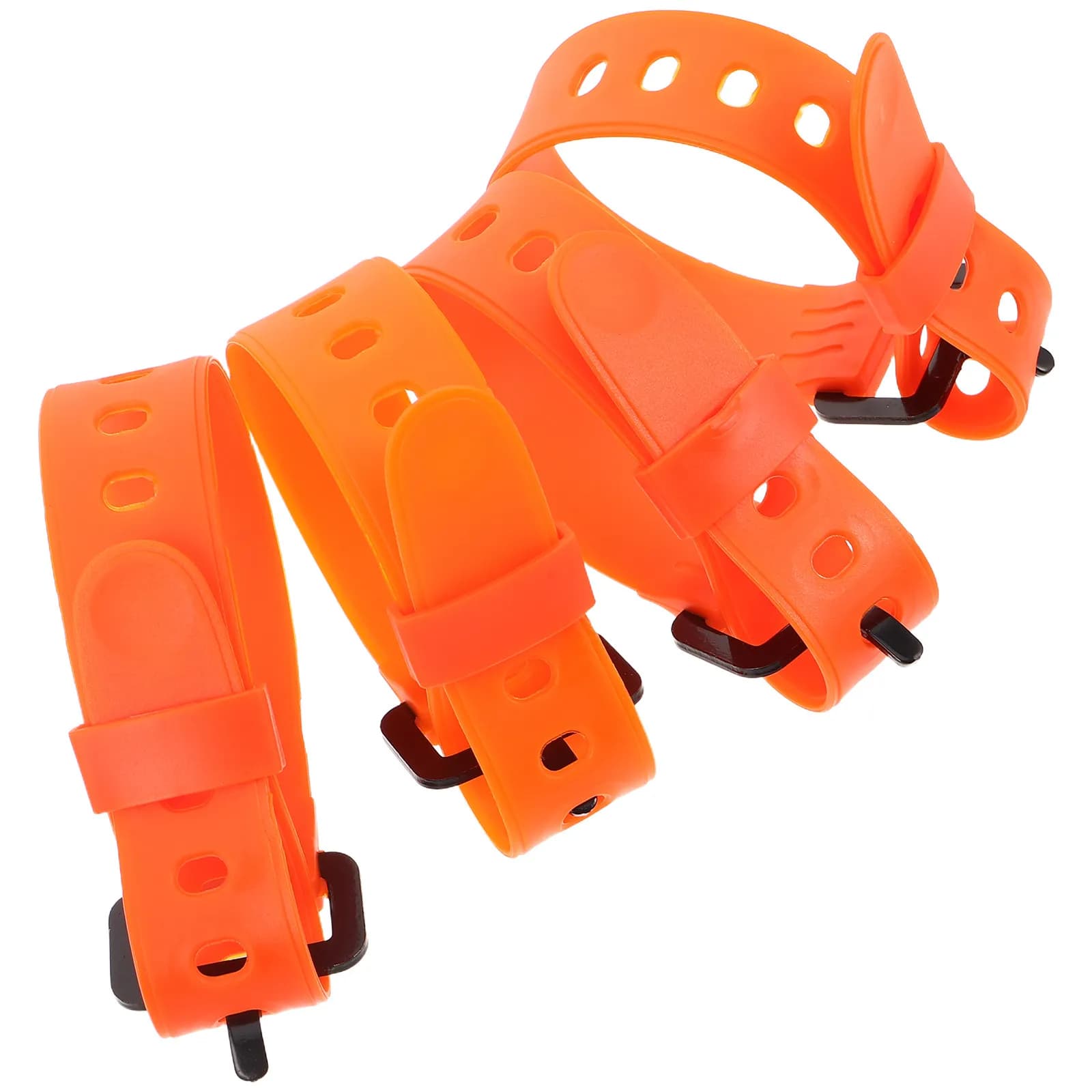 4Pcs Adjustable Snowshoe Straps Snowboard Binding Strap Replacement Cold Resistant Quick Release Ski Boot Carrier Strap for Ski