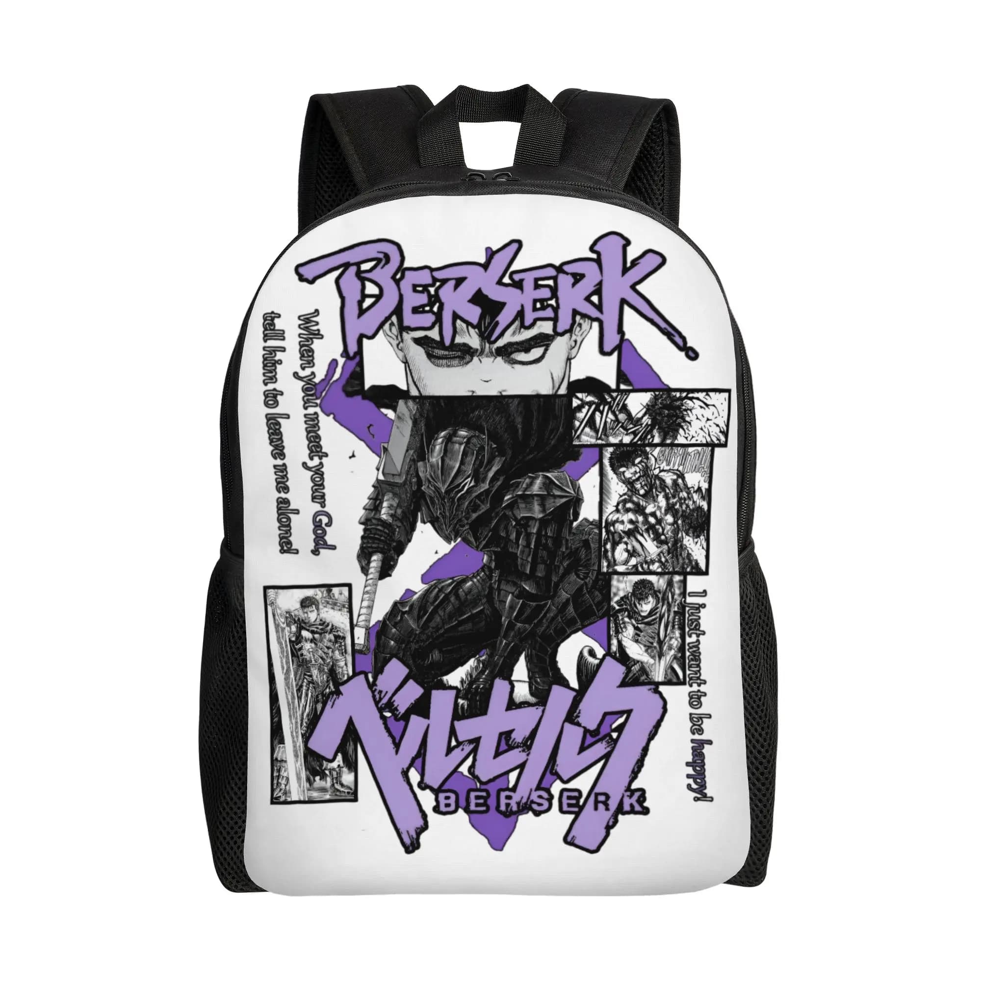3D Printing B-Berserkes Backpack for Girls Boys Dark Fantasy School College Travel Bags Men Women Bookbag Fits 15 Inch Laptop