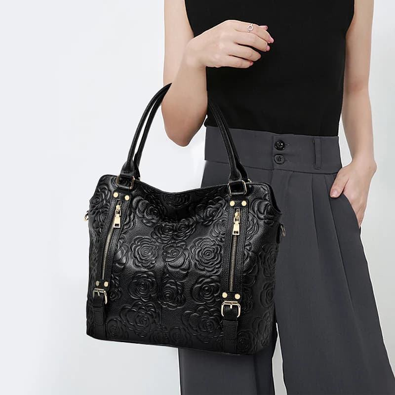 Borsa in pelle moda borsa in rilievo borsa a tracolla monospalla con temperamento in pelle